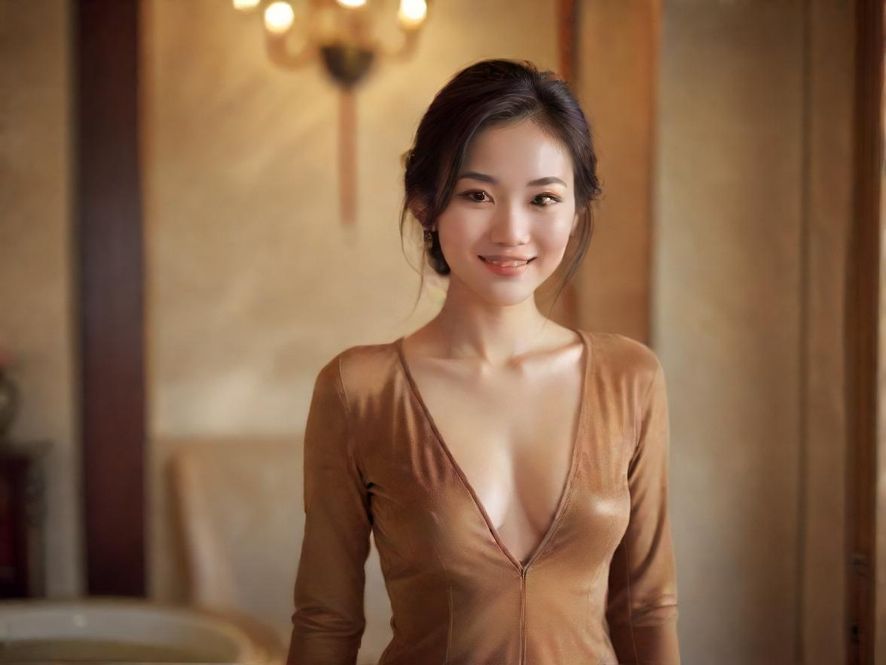 提供服务的女性特写
