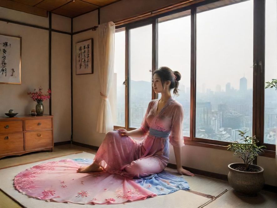 现代舒适的桑拿房内部景象