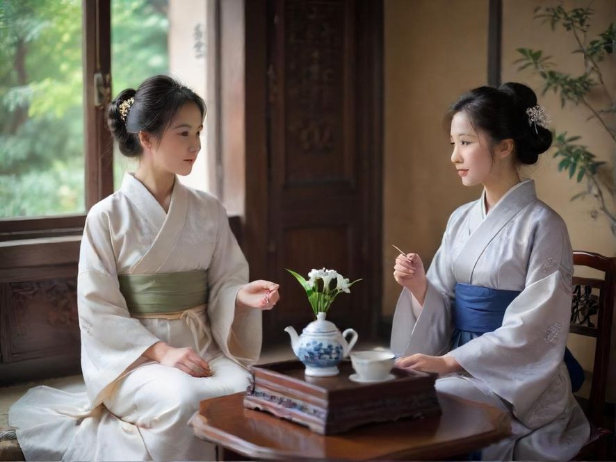 深圳一处私密品茶工作室的内部景象