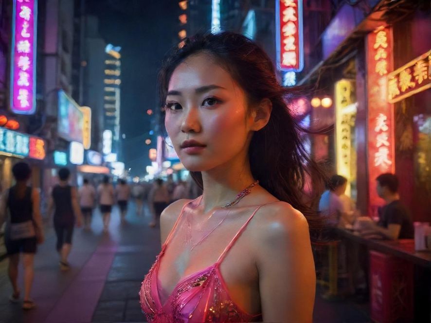 深圳夜场娱乐街头场景