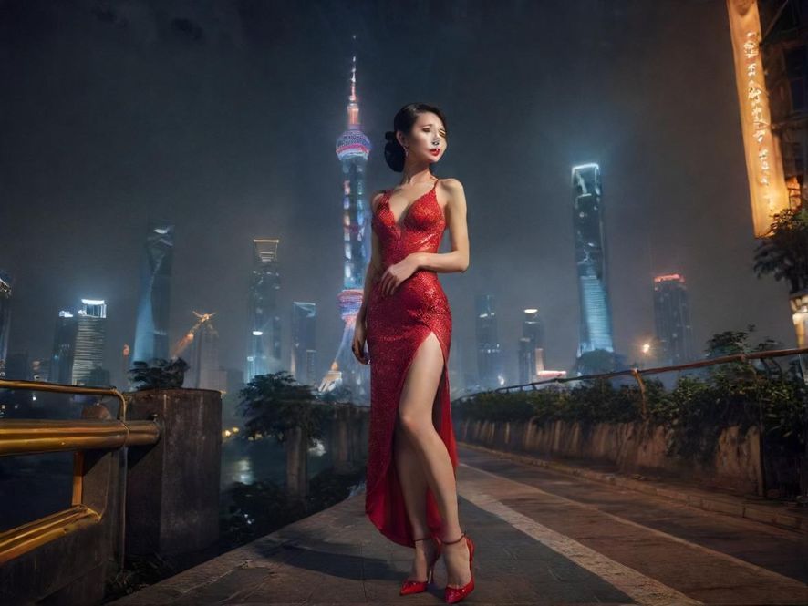 广州夜色街景