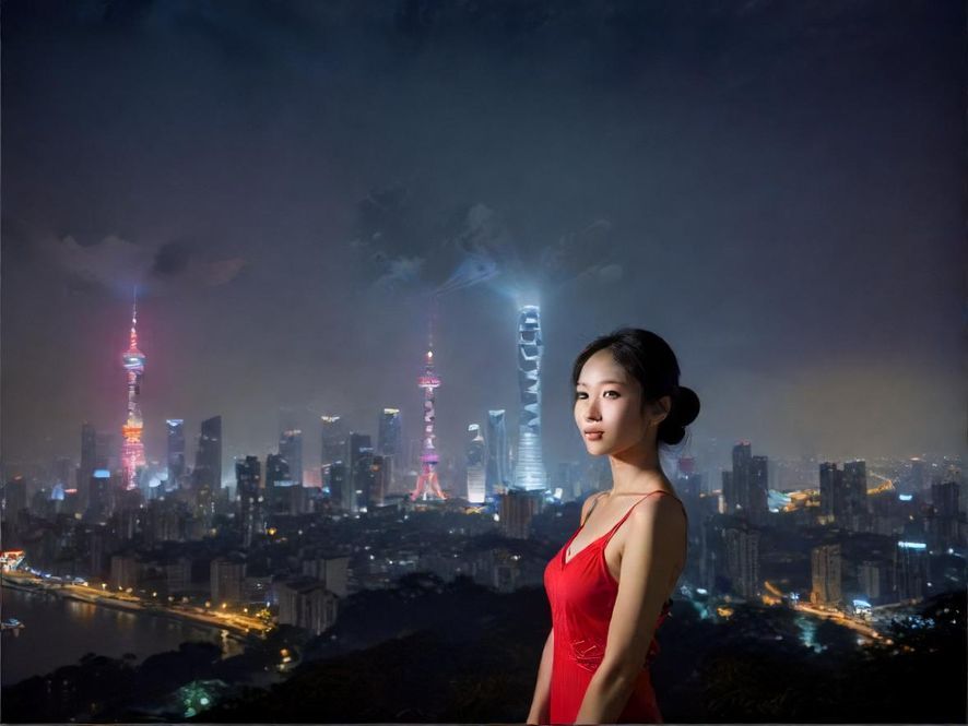 广州璀璨夜景一角