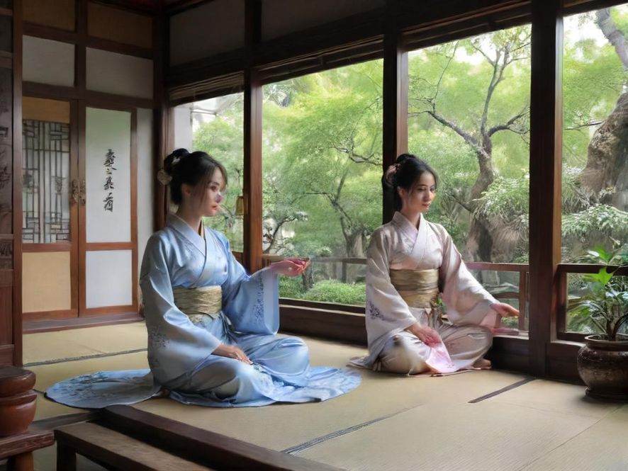 深圳龙华茶社室内雅致场景