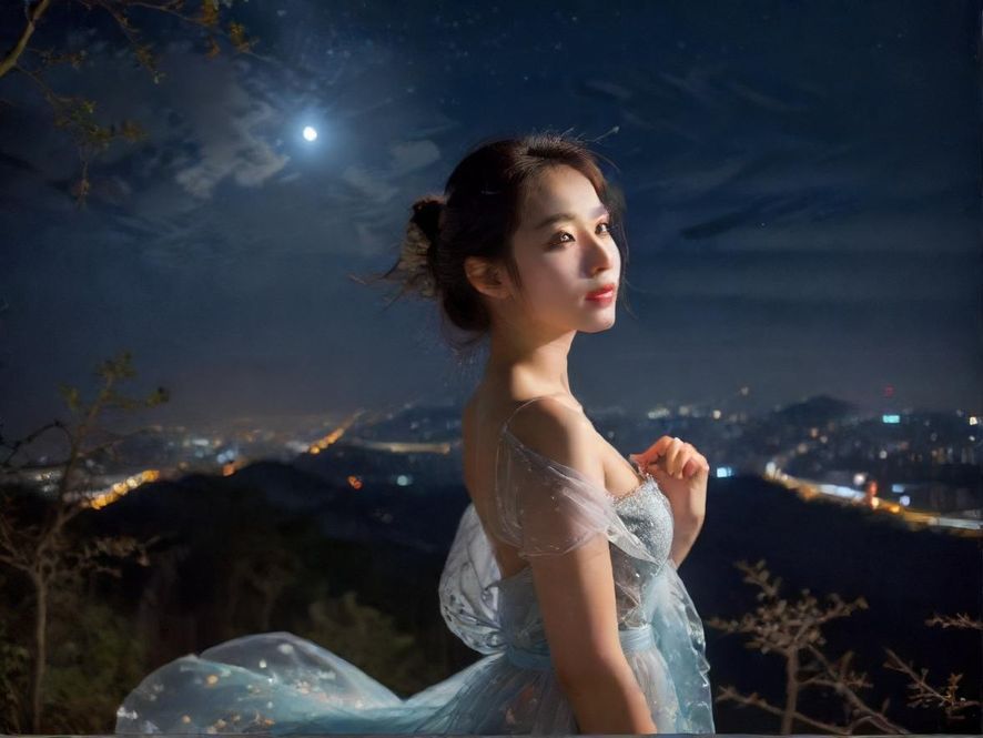 南昌夜场桑拿会所夜色背景