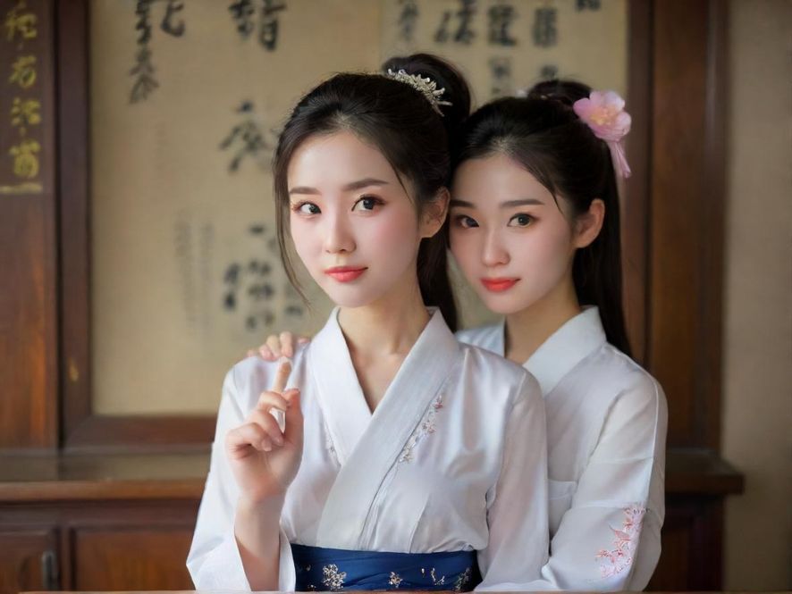 一位女士在咖啡馆窗边，柔和的光线下专注地浏览手机界面，仿佛在百花从论坛上发现新趣