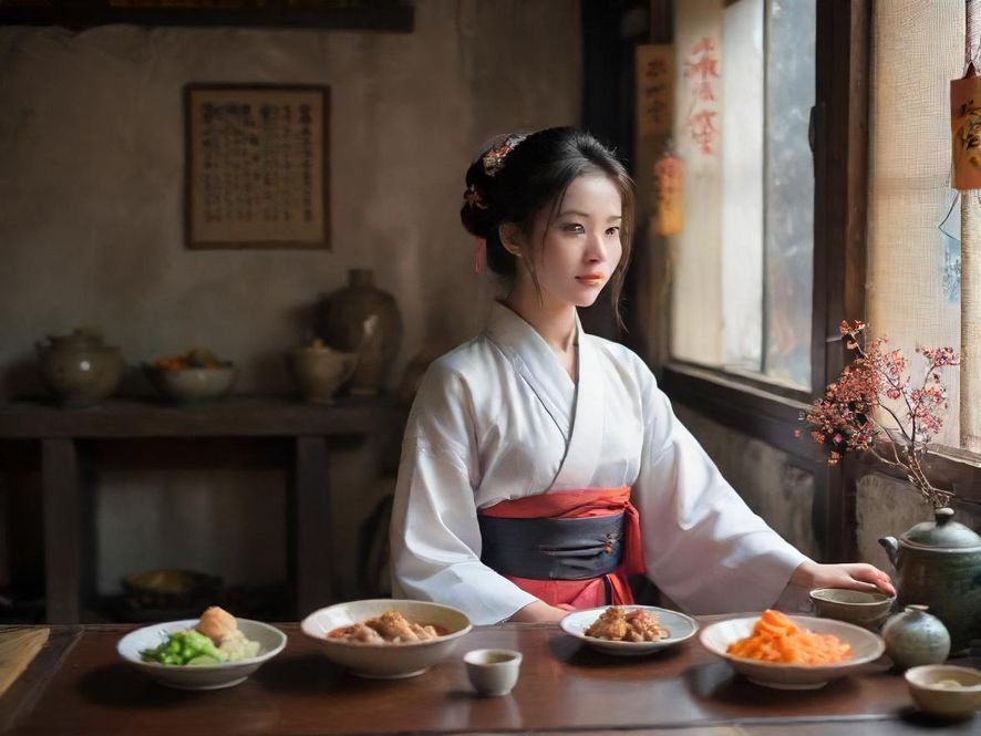 一位商务男士与一位优雅女士在高档餐厅共进晚餐，氛围温馨浪漫