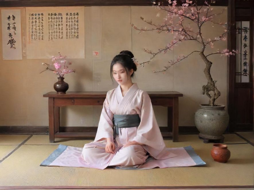 充满东方美学的唯美茶室中，人们轻松互动