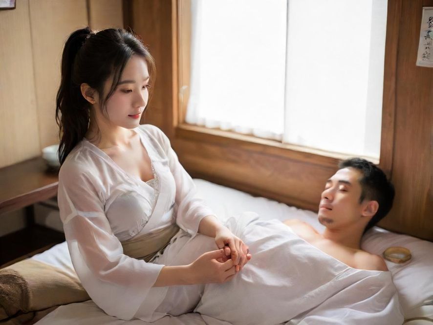 温馨茶室内轻松交流的男女,展现自然与舒适氛围