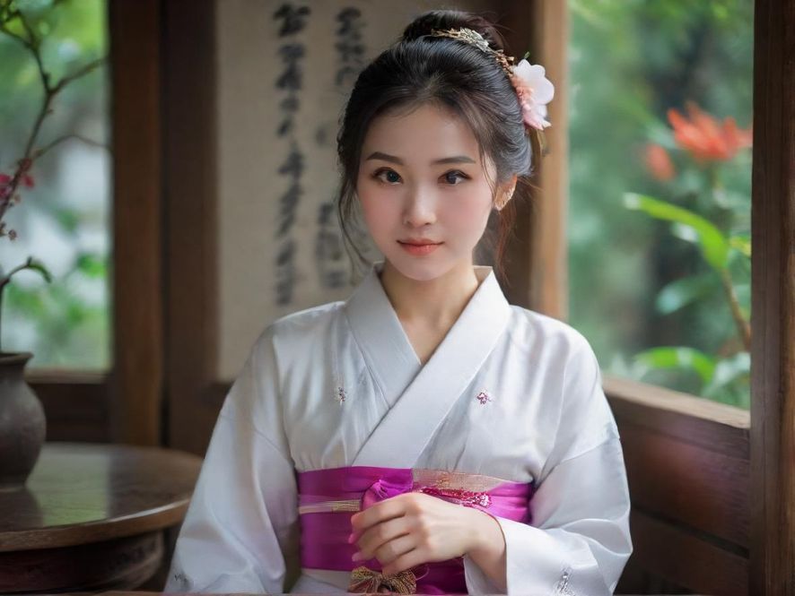 一位女士在温馨的按摩房中享受放松,俯视角度展现舒适环境